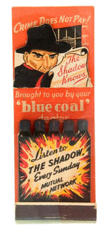 "THE SHADOW" CLASSIC MATCHBOOK COMPLETE AND NEAR MINT.