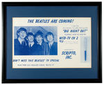 THE BEATLES RARE SCRIPTO PEN TV SPECIAL SIGN.