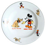 "MICKEY MOUSE/PLUTO THE PUP" BAVARIAN CHINA SOUP BOWL