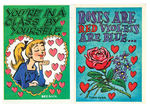 FUNNY VALENTINES GUM CARDS.