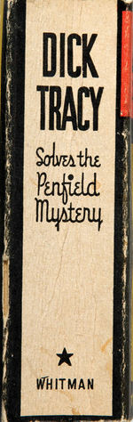 "DICK TRACY SOLVES THE PENFIELD MYSTERY" SCARCE SOFTCOVER BLB.