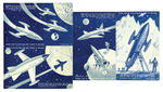 FUTURISTIC SPACE EXPLORATION GLOW-IN-THE-DARK EXHIBIT CARD SET.