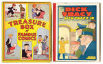 "TREASURE BOX OF FAMOUS COMICS" BOXED COMIC STRIP REPRINT BOOK SET.