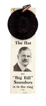 UNUSUAL TR-INSPIRED FIGURAL HAT LAPEL DEVICE.