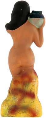 NUDE PIN-UP GIRL PLASTER STATUE.