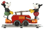 "MICKEY MOUSE LIONEL HAND CAR" WIND-UP WITH TRACK.