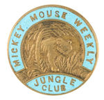 "MICKEY MOUSE WEEKLY" ENGLISH 1930 MEMBER'S BADGE.