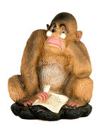 "WALL STREET JOURNAL" MONKEY STATUARY.