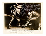 "JAKE LaMOTTA/RAGING BULL" SIGNED PHOTO.