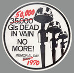 SECOND ISSUE "MEMORIAL DAY 1970" BUTTON.