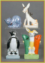 ANIMAL FIGURAL TOOTHBRUSH HOLDERS.