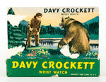 "DAVY CROCKETT WRIST WATCH" BY BRADLEY TIME WITH ORIGINAL BOX DISPLAY.