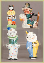 CLOWNS/BEARS/MOTHER GOOSE TOOTHBRUSH HOLDERS.