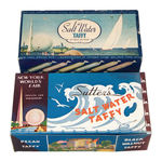 1939 NEW YORK WORLD'S FAIR "SALT WATER TAFFY" BOXES.