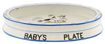 MICKEY MOUSE OVAL PARAGON CHINA "BABY'S PLATE."