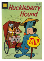 "HUCKLEBERRY HOUND" COMIC LOT OF FIVE.