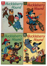 "HUCKLEBERRY HOUND" COMIC LOT OF FIVE.