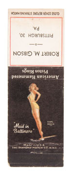 PIN-UP MATCHBOOK COVERS LOT.