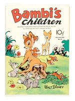 FOUR COLOR #30 BAMBI’S CHILDREN 1943 DELL PUBLISHING.