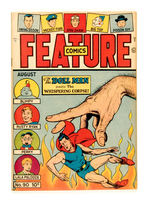 FEATURE COMICS #90 AUGUST 1945 QUALITY COMICS GROUP  ROCKFORD COPY.