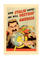 HOW STALIN HOPES WE WILL DESTROY AMERICA #NN 1951 JOE LOWE CO FILE COPY.