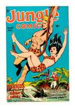 JUNGLE COMICS #68 AUGUST 1945 FICTION HOUSE MAGAZINES LOST VALLEY COPY.