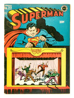 SUPERMAN #22 MAY-JUNE 1943 DC COMICS.