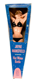 "JAYNE MANSFIELD-SHAPED HOT WATER BOTTLE."