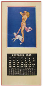 DEVORSS PIN-UP SALESMAN SAMPLE CALENDAR TRIO.