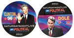 "SATURDAY NIGHT LIVE GOES POLITICAL" MATCHED PAIR OF 1996 CLINTON/DOLE BUTTONS.