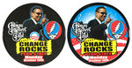 "ALLMAN BROTHERS BAND" TWO DIFFERENT OBAMA PENN STATE CONCERT BUTTONS.