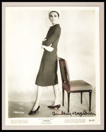 "AUDREY HEPBURN" SIGNED ORIGINAL MOVIE STILL FROM "CHARADE."