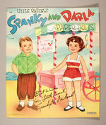 "SPANKY McFARLAND" SIGNED "LITTLE RASCALS SPANKY AND DARLA PAPERDOLLS" BY SAALFIELD.