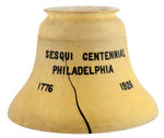 "SESQUI CENTENNIAL PHILADELPHIA 1776/1926" GLASS LIBERTY BELL LAMP SHADE.