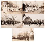 WWI/POST WWI PATRIOTIC PARADE REAL PHOTO POSTCARD LOT OF 18.