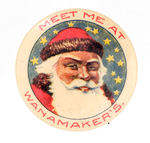 RARE "WANAMAKERS" SANTA W/YELLOW STAR BKG.