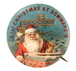 EARLY SANTA ON ROOF WITH BI-PLANE.