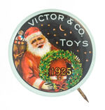 "VICTOR & CO. TOYS" 1925 OUTSTANDING COLOR SANTA.