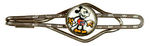 MICKEY MOUSE CHILD'S TIE BAR WITH IMAGE UNDER GLASS DOME.