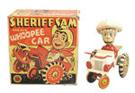 "MARX SHERIFF SAM AND HIS WHOOPEE CAR" BOXED WINDUP.