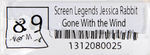 "DISNEYSTORE.COM - SCREEN LEGENDS JESSICA RABBIT - GONE WITH THE WIND" PINPICS 8.9 NM.