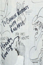 "NEWCON 1976" COMIC CONVENTION PROGRAM DOUBLE SIGNED BY CARL BARKS AND HARVEY KURTZMAN.