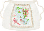 "CALIFORNIA" APRON W/EARLY DISNEYLAND REFERENCE.