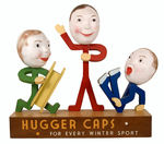 "HUGGER CAPS" STORE COUNTER DISPLAY.