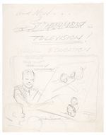 "SUPERMAN IN TELEVISION!" EDUCATIONAL COMIC CONCEPT ART BY CREATOR JOE SHUSTER.