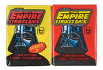 "STAR WARS THE EMPIRE STRIKES BACK" FULL GUM CARD DISPLAY BOXES.