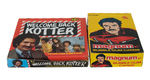 "WELCOME BACK KOTTER/MAGNUM P.I." FULL GUM CARD DISPLAY BOXES.