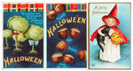 LOT OF SIX ELLEN CLAPSADDLE HALLOWEEN POSTCARDS.