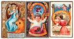 LOT OF SIX EMBOSSED HALLOWEEN POSTCARDS.