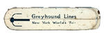 1939 "GREYHOUND LINES/NEW YORK WORLD'S FAIR" BUS BY ARCADE.